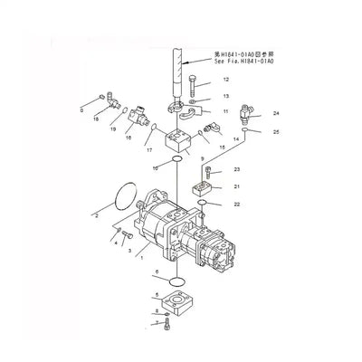 Muffler Silencer for Komatsu Excavator PC1250-7 - Engine Parts > Air Intake and Exhaust System > Muffler from MyMROmarts