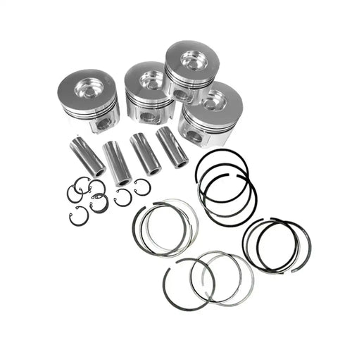 Piston Kit With Ring Set YM123907-22081 YM123907-22050 for Komatsu Excavator PC110R-1 PW110R-1 Komatsu Engine 4D106 Yanmar Engine 4TNV106 - Engine Parts > Crankshafts & Connecting Rod Components > Piston Ring from MyMROmarts