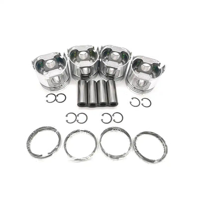 Piston Kit With Ring Set YM129900-22080 YM129901-22050 for Komatsu Crawler Tractor D20A-7-M D20P-7A-M Yanmar Engine 4TNE94 Komatsu Engine 4D94E - Engine Parts > Crankshafts & Connecting Rod Components > Piston Ring from MyMROmarts
