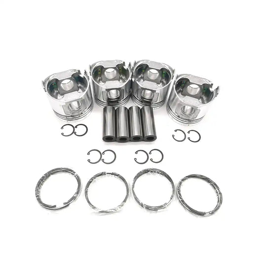 Piston Kit With Ring Set YM129900-22080 YM129901-22050 for Komatsu Crawler Tractor D20A-7-M D20P-7A-M Yanmar Engine 4TNE94 Komatsu Engine 4D94E - Engine Parts > Crankshafts & Connecting Rod Components > Piston Ring from MyMROmarts