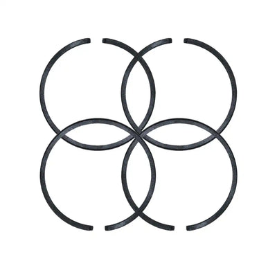 Piston Ring Set for QAS40 Generator B7 Excavator 244E Loader Yanmar 4TN100 4TN100-RJF 4TN100L-GL5 Engine - Engine Parts > Crankshafts & Connecting Rod Components > Piston Ring from MyMROmarts