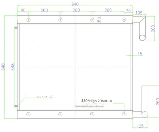 Hydraulic Oil Cooler 4320516 For Hitachi Excavator EX300-2 EX300-3 EX300-3C EX310H-3C from MyMROmarts