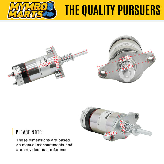 12V Stop Solenoid 125-5773 For Caterpillar 3204 3304 3304B Engine from MyMROmarts