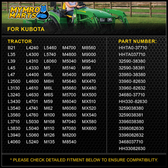 Hydraulic Filter Spin-On HHTA0-37710 HH330-82630 for Kubota Tractor B21 L2500DT L3430DT L35 L3940DT L4060DT L4310DT L4330DT L4701 L4760GST L5740HST L6060HST M4700 M5040DT M5-111 M5400 M5700 M6040DT M6060HD M6800 M6800S M8200 M8540DT M9000 M9540DT M9960HD from MyMROmarts