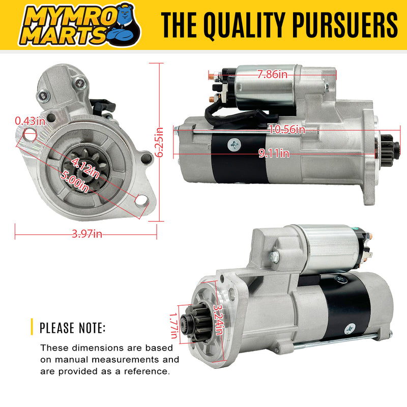 Afbeelding laden in Galerijviewer, Starter Motor M008T70371 M8T70371 18163N 18394N 19719N for MITSUBISHI S4S - Electrical Parts &gt; Starter Motor from MyMROmarts
