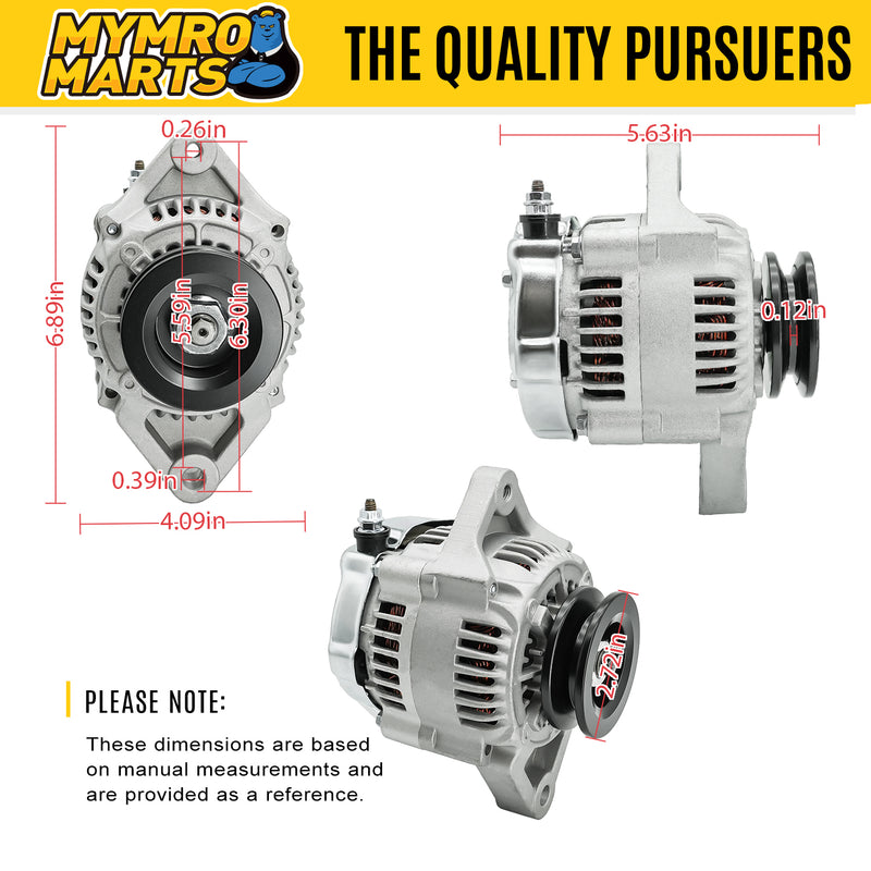 Load image into Gallery viewer, New Alternator 100211-4531 1002114531 119620-77201 11962077201 for Yanmar Tractor With 3Tna72 Engine - Electrical Parts &gt; Alternator from MyMROmarts
