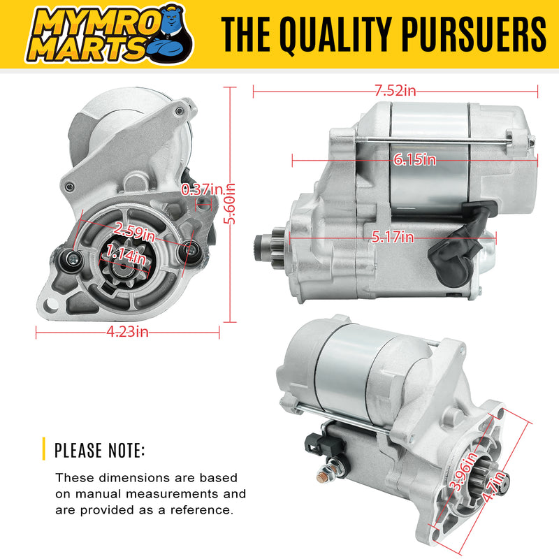 Load image into Gallery viewer, Starter K7571-61811 K7561-61811 K7561-61810 77700-02602 16871-63012 16871-63011 15471-63011 15741-63010 15741-63011 16871-63010
