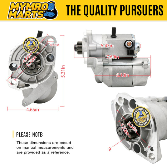 New Starter Motor 128000-8462 34070-16800 34070-16803 3407016800 3407016803 128000-8462 For Kubota Engine V1902 V2202 - Electrical Parts > Starter Motor from MyMROmarts