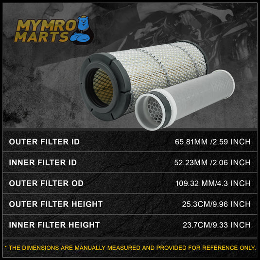 Air Filter Set WA10854 WA10890 for Yanmar VIO50-6A Excavator - Engine Maintenance Parts > Air Filter from MyMROmarts