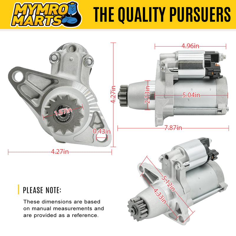 Load image into Gallery viewer, New Starter Motor for Toyota Avalon Camry Corolla Highlander Matrix RAV4 Sienna Solara Venza #28100-0A010, 28100-0A011, 28100-0P141, 28100-20020, 28100-20021, 28100-20022, 28100-28040, 28100-28041 - Electrical Parts > Starter Motor from MyMROmarts
