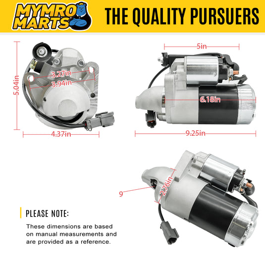 New Starter Motor for Nissan Armada NV2500 NV3500 Pathfinder Titan XD V8 5.6L 2010-2023