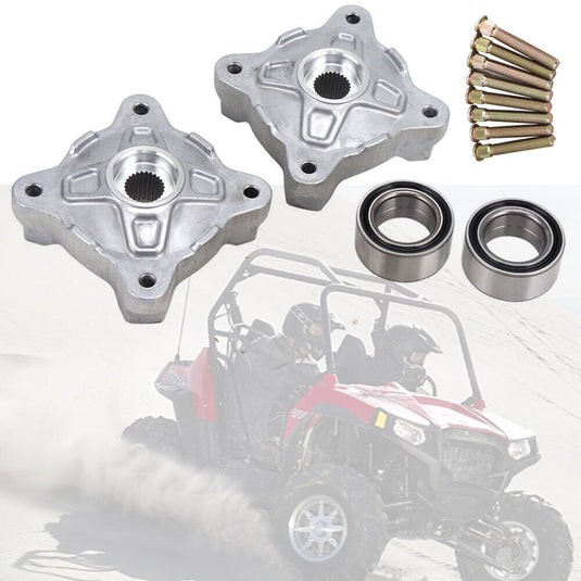 Front Left And Right Wheel Hubs & Bearing & Studs for Polaris RZR 800 RZR 800 S 2008-2014 RZR 570 2012-2013 RZR 570 S 2017 from MyMROmarts