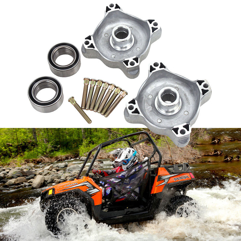 Lataa kuva gallerian katseluohjelmaan Front Left And Right Wheel Hubs &amp; Bearing &amp; Studs for Polaris RZR 800 RZR 800 S 2008-2014 RZR 570 2012-2013 RZR 570 S 2017 from MyMROmarts
