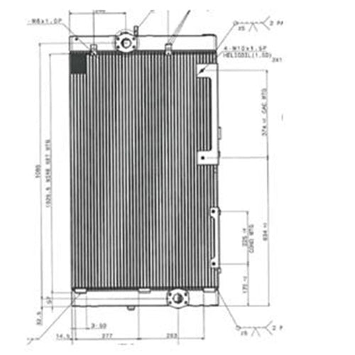 Oil Cooler 11Q9-40532 for Hyundai Excavator R320LC-9 R360LC-9 R380LC-9 - Engine Parts > Cooling System > Oil Cooler from MyMROmarts