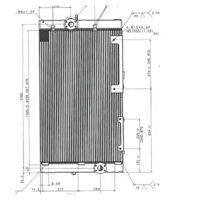 Oil Cooler 11Q9-40532 for Hyundai Excavator R320LC-9 R360LC-9 R380LC-9 - Engine Parts > Cooling System > Oil Cooler from MyMROmarts