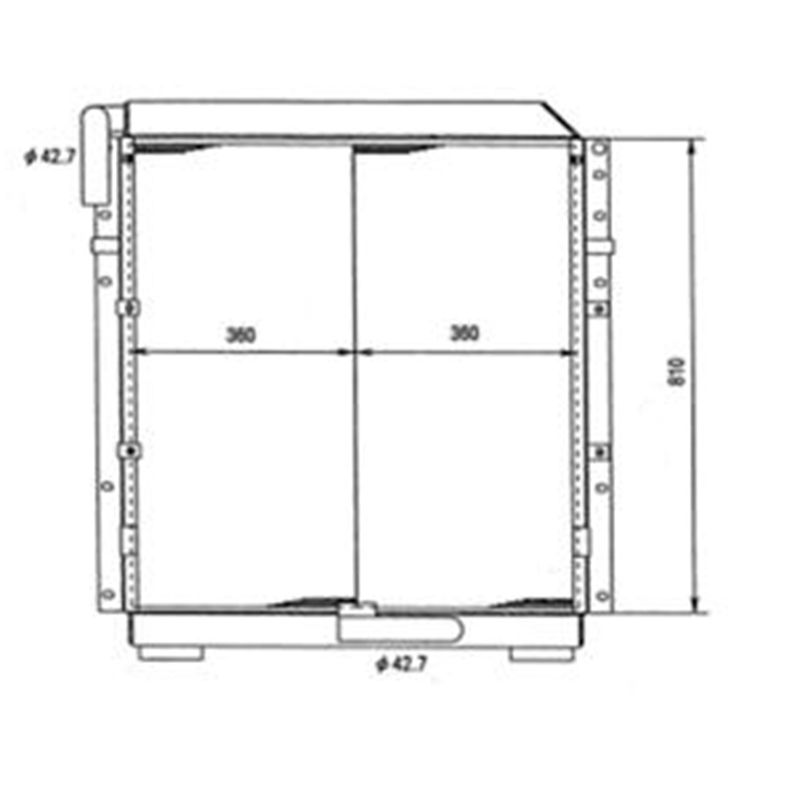 Cargue la imagen en el visor de la galería, Oil Cooler YN05P00007S002 for Kobelco Excavator SK200 SK200LC - Engine Parts &gt; Cooling System &gt; Oil Cooler from MyMROmarts
