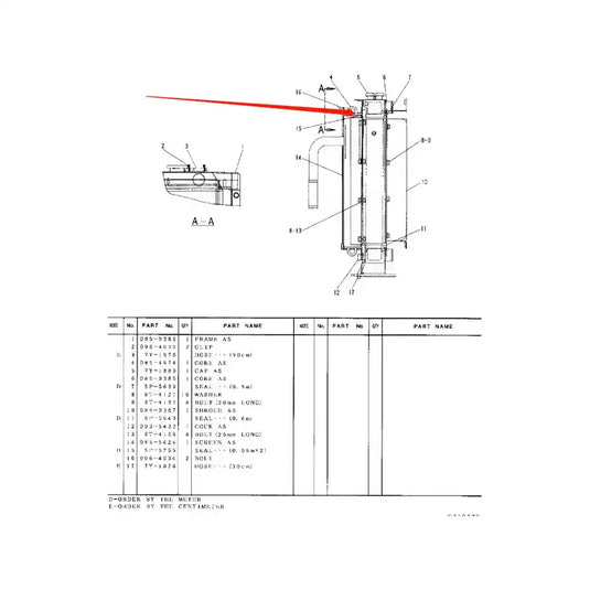 Oil Cooler 0854974 for Caterpillar CAT E307 Excavator in USA from MyMROmarts