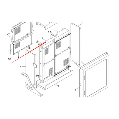 Oil Cooler 11LC-30041 11LC-30042 for Hyundai Excavator HL760-7 HL760-7A from MyMROmarts