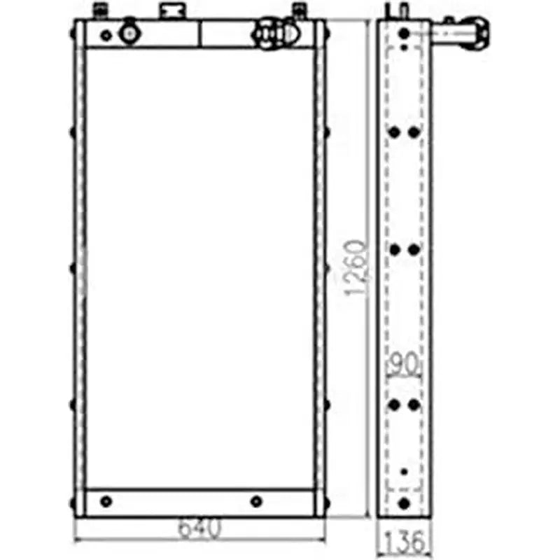 Load image into Gallery viewer, Oil Cooler 11N8-46152 11N8-46250 for Hyundai Excavator R300LC-7 R320LC-7 R320LC-7A from MyMROmarts
