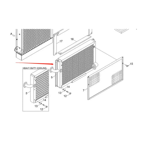 Oil Cooler 11NB-44010 11NB-44011 for Hyundai Excavator R455LC-7 R450LC-7 from MyMROmarts