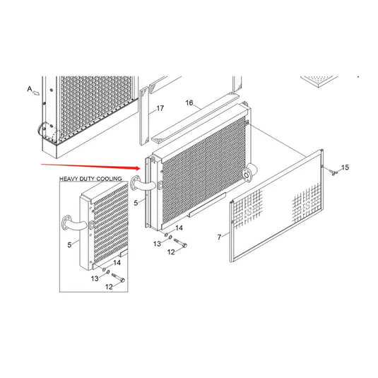 Oil Cooler 11NB-44010 11NB-44011 for Hyundai Excavator R455LC-7 R450LC-7 from MyMROmarts