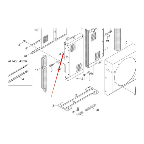 Oil Cooler 11Q8-41031 for Hyundai Excavator R290LC-9 from MyMROmarts