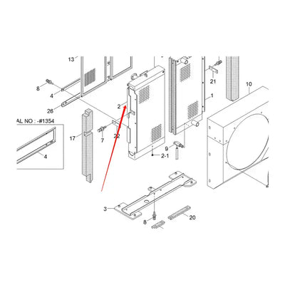 Oil Cooler 11Q8-41031 for Hyundai Excavator R290LC-9 from MyMROmarts