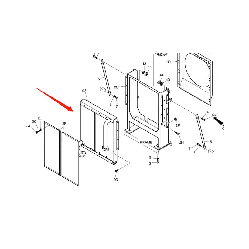 Load image into Gallery viewer, Oil Cooler 13C22000 for Doosan Excavator DH140W-V S140LC-C DH150LC-7 DH150W-7 S160W-V S155LC-V from MyMROmarts
