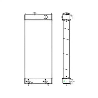 Oil Cooler 141-5974 for Caterpillar CAT E325B Excavator from MyMROmarts