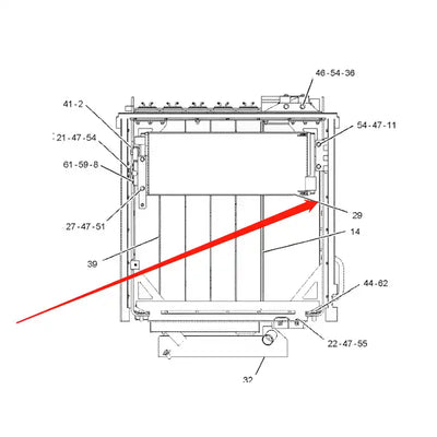 Oil Cooler 2021328 for Caterpillar CAT 962GII 938GII 950GII Wheel Loader from MyMROmarts