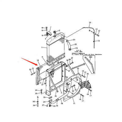 Oil Cooler 203-03-31110 for Komatsu Excavator PC120-2 PC120-1 PC100U-2 PC100L-2 PC100L-1 PC100-2 PC100-1 from MyMROmarts
