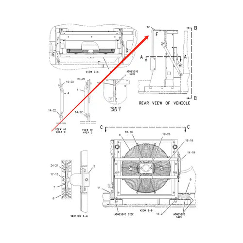 Oil Cooler 2040971 for Caterpillar CAT Excavator E330C from MyMROmarts