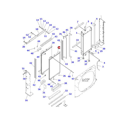 Oil Cooler 207-03-76310 For Komatsu PC300-8 PC350-8 PC300LC-8 PC350LC-8 from MyMROmarts