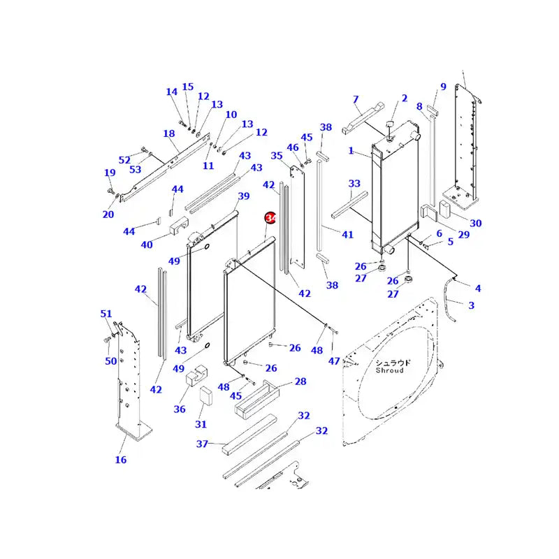 Load image into Gallery viewer, Oil Cooler 207-03-76310 For Komatsu PC300-8 PC350-8 PC300LC-8 PC350LC-8 from MyMROmarts
