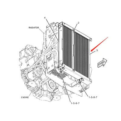 Oil Cooler 214-4746 for Caterpillar CAT Backhoe Loader 416E 420E 422E 428E 430E 432E 434E 442E 444E from MyMROmarts