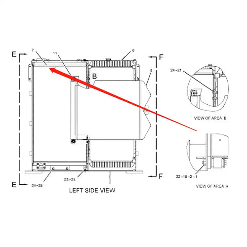 Oil Cooler 2459360 for Caterpillar CAT E330D Excavator from MyMROmarts