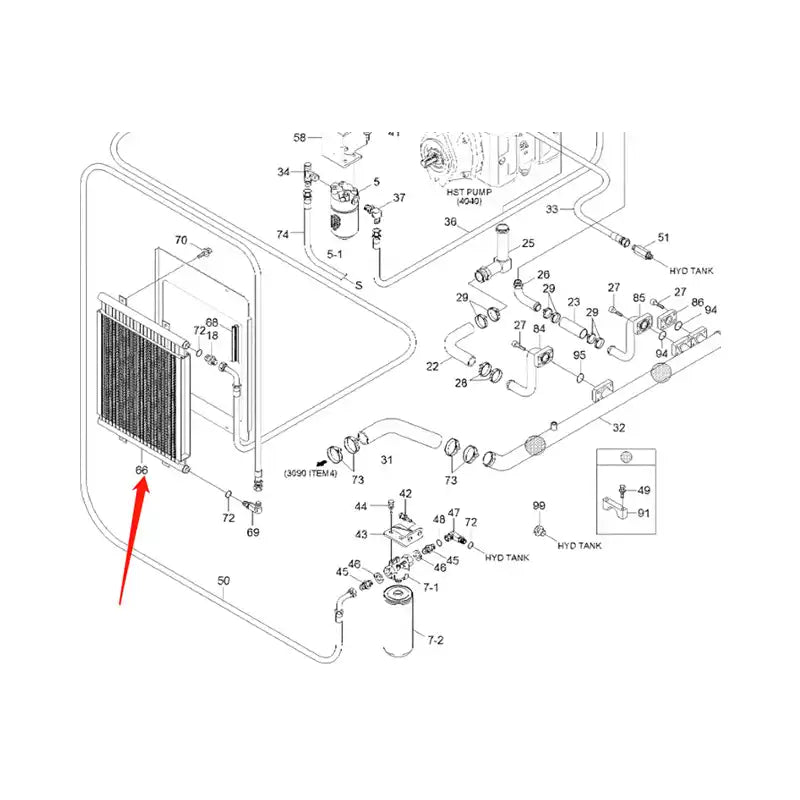 Laden Sie das Bild in Galerie -Viewer, Oil Cooler 31S7-01000 for Hyundai Excavator HSL850-7A from MyMROmarts
