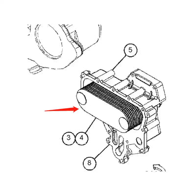 Oil Cooler 4193607 for Caterpillar CAT 535D 545D Wheel Skidder C7 C7.1 Engine from MyMROmarts
