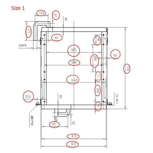 Oil Cooler 4208058 for John Deere Excavator 490 from MyMROmarts