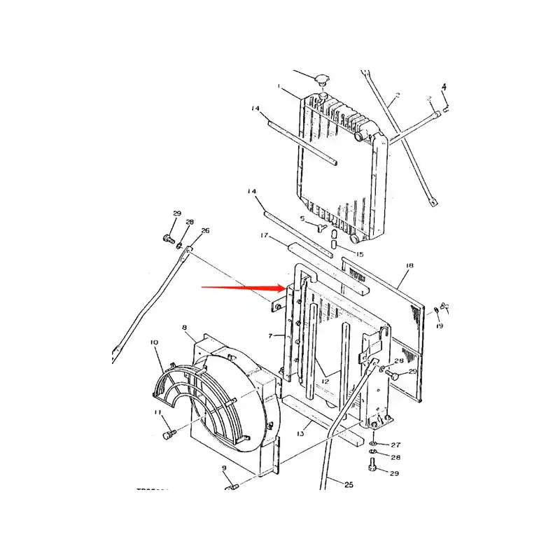 Load image into Gallery viewer, Oil Cooler 4208058 for John Deere Excavator 490 from MyMROmarts

