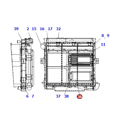 Oil Cooler 4230331321 for Komatsu WA380-5 WA400-5 HD465-7R HD605-7E0 HD605-7R from MyMROmarts