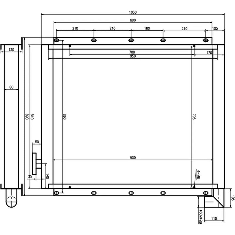 Load image into Gallery viewer, Oil Cooler 4252448 for Hitachi EX400-3 EX450-3 Excavator from MyMROmarts
