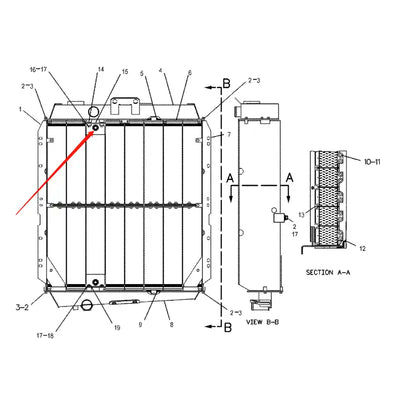Oil Cooler 4P-0854 for Caterpillar CAT D6H D6HXL D6HXR D6R D7R Tractor from MyMROmarts