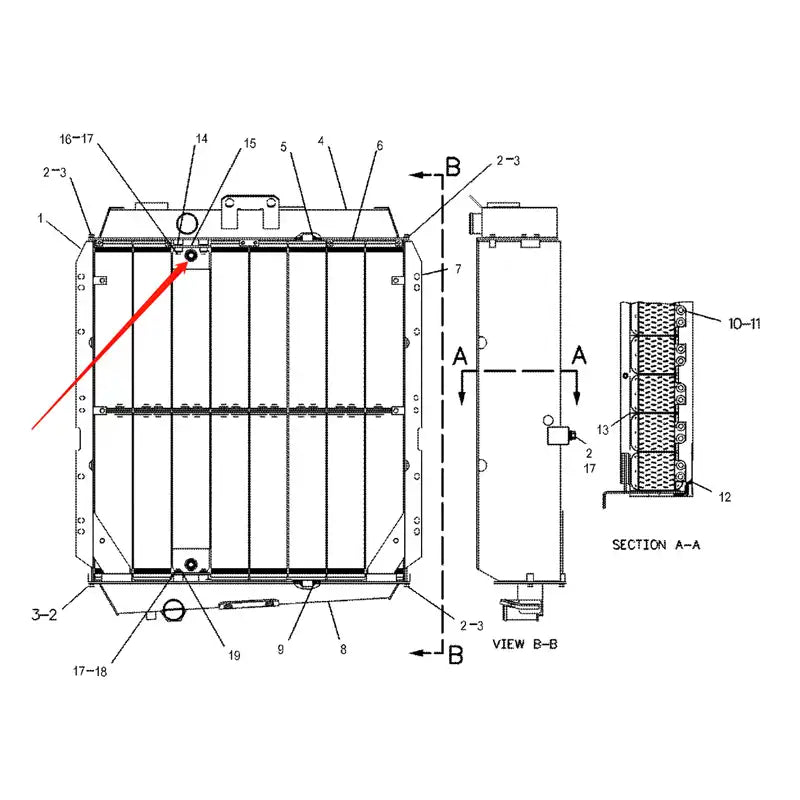 Load image into Gallery viewer, Oil Cooler 4P-0854 for Caterpillar CAT D6H D6HXL D6HXR D6R D7R Tractor from MyMROmarts
