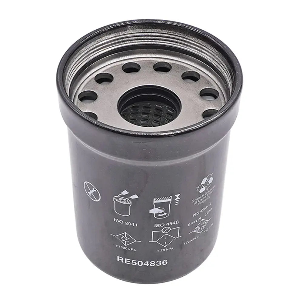 Oil Filter RE504836 for John Deere 490E Excavator 310L 624 644 344 P Loader 4045 6068 6330 6420 Engine 1210E 1410D 5101E 5425 Tractor