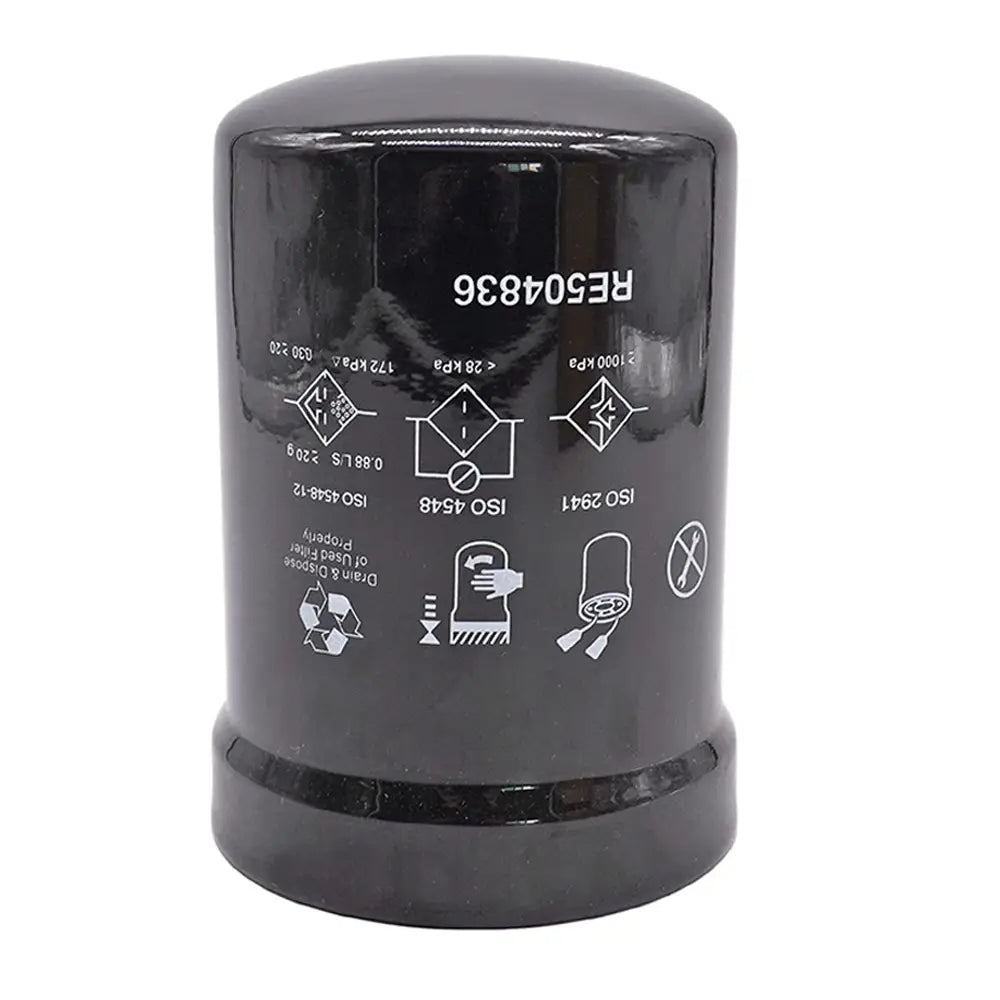 Oil Filter RE504836 for John Deere 490E Excavator 310L 624 644 344 P Loader 4045 6068 6330 6420 Engine 1210E 1410D 5101E 5425 Tractor