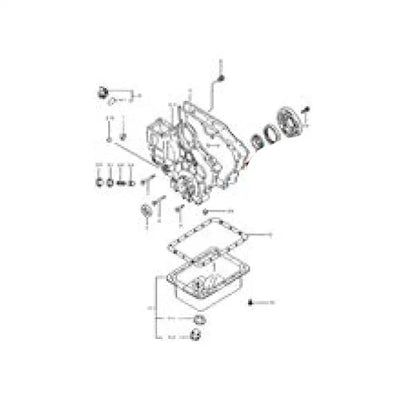 Oil Pan Assy PJ7410671 PJ7410582 PJ7410581 for Volvo EC13 EC14 EC15 EC15B EC20 EC20B - Engine Parts > Lubrication System > Oil Pump from MyMROmarts