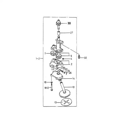 Oil Pump VI8941671171 for Kobelco Excavator SK100 SK100L SK120 SK120LC SK150LC Wheel Loader LK450 - Engine Parts > Lubrication System > Oil Pump from MyMROmarts