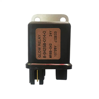 Original Glow Plug Relay 8942580140 for Hitachi EX400 EX400-3 EX400-5 EX450H-5 CX1000 CX1100 CX1800 CX2000 CX650-2 Isuzu 6HK1 Engine 24V from MyMROmarts