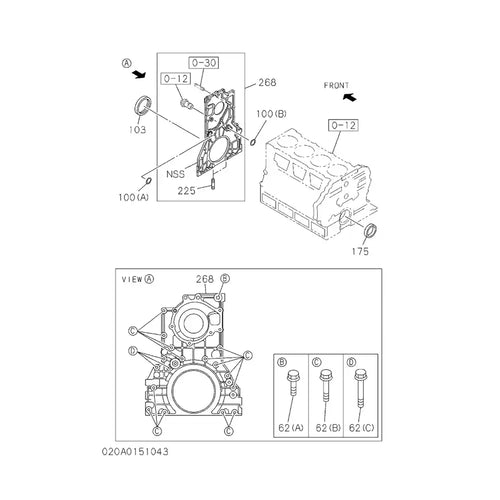 Genuine Flywheel Housing 87596003 for Case Excavator CX210B CX225SR CX240B Engine 4HK1 - Engine Parts > Engine Block > Flywheel Housing from MyMROmarts